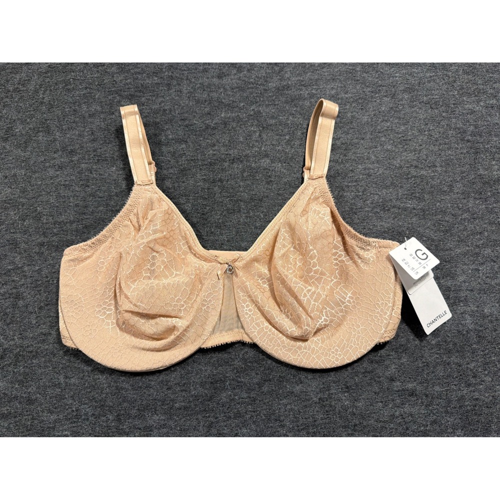Chantelle C Magnifique Minimizer Bra Womens 36DDDD Nude NEW Lace Underwire